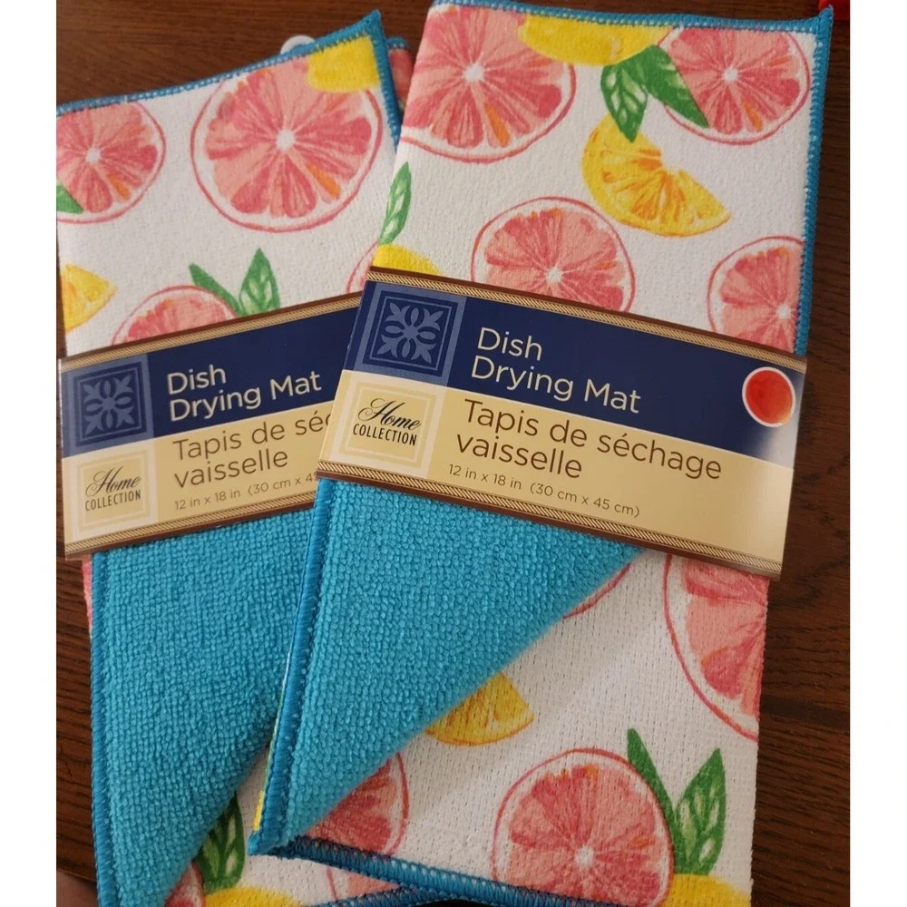 Home Collection  Drying Mats - Lemon Fruits - 12 in  x 18 in